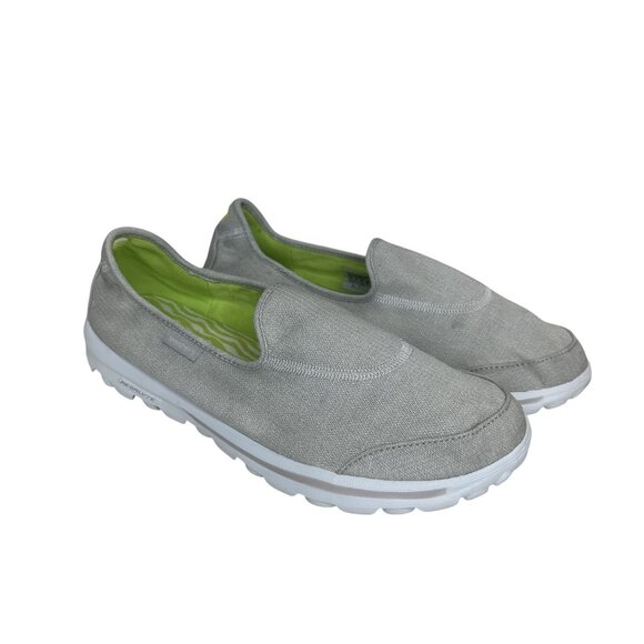 Skechers Go Walk Gray Slip-On Shoes Size 11 Comfort Walking Everyday - Picture 1 of 7